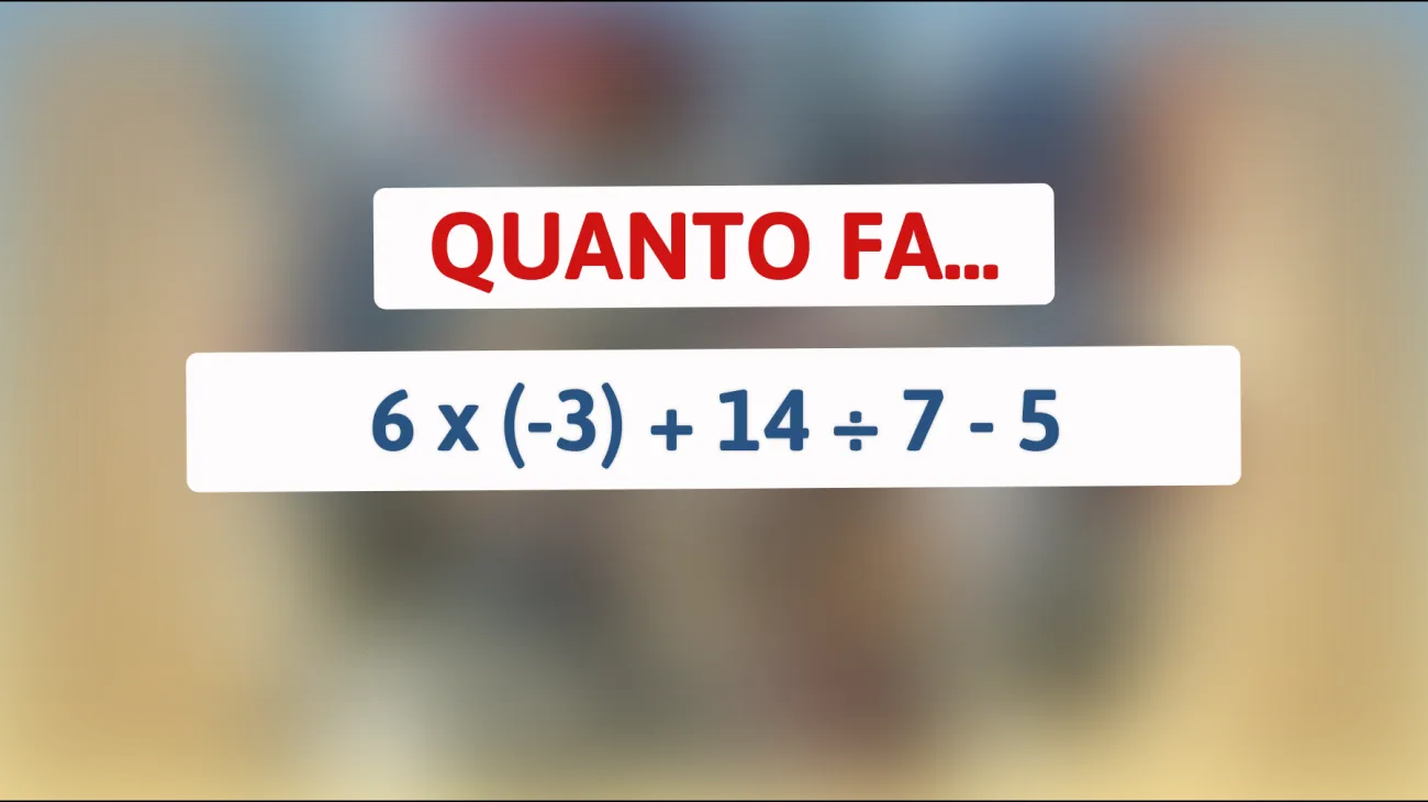 \"Svelato il Calcolo Geniale: Riesci a Risolvere Questo Indovinello Matematico Impossibile?\""
