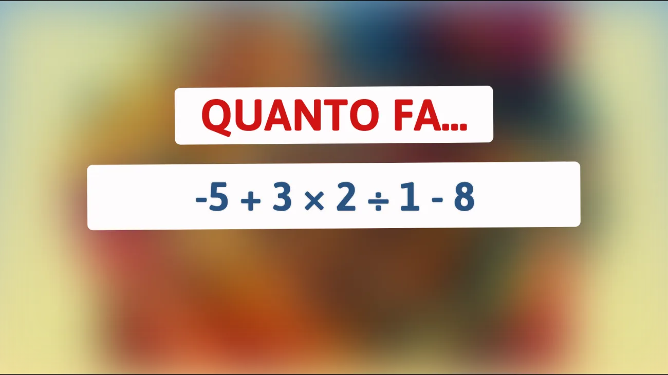 Se risolvi questo indovinello sei davvero un genio: mettiti alla prova con questo enigma matematico solo per menti brillanti!"