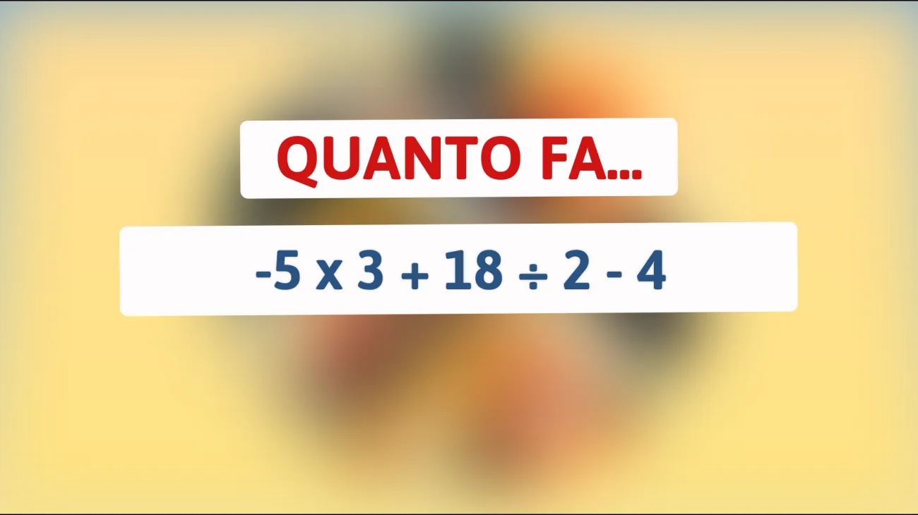 Sfida il tuo QI con questo indovinello matematico: sei più intelligente della media?"