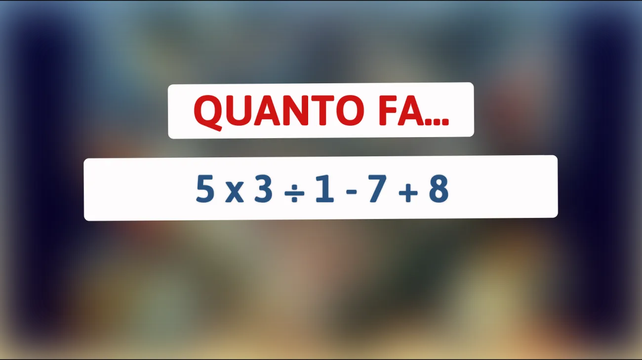 Solo i cervelli più brillanti risolvono questo! Scopri se sei un genio con questo semplice test matematico!"